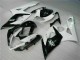 Blanc Noir Brillant Carénage Moto Suzuki GSXR 1000 2005-2006