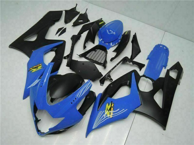 Bleu Noir Carénages Moto Suzuki GSXR 1000 2005-2006