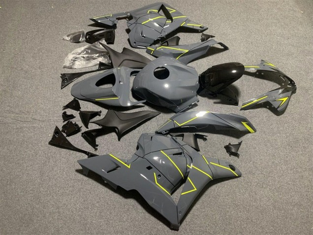 Gris Nardo Foncé Jaune Carénage Moto Honda CBR600RR 2009-2012