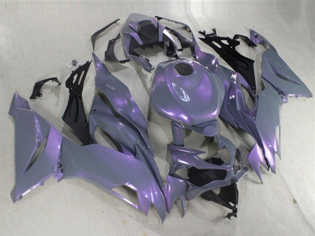 Caméléon Gris Dazz Violet Perle Carénage Moto Kawasaki ZX6R 2019-2022