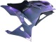 Caméléon Gris Dazz Violet Perle Carénage Moto Kawasaki Ninja 500 EX500R 2024-2025