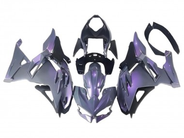Caméléon Gris Dazz Violet Perle Carénage Moto Kawasaki Ninja 500 EX500R 2024-2025 Pas Chère