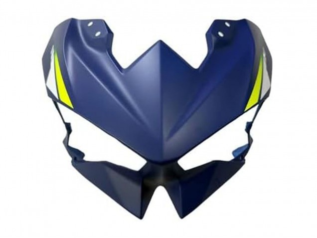 Bleu Blanc Jaune Argent Noir Carénage Moto Kawasaki Ninja 500 EX500R 2024-2025