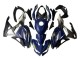 Bleu Blanc Jaune Argent Noir Carénage Moto Kawasaki Ninja 500 EX500R 2024-2025