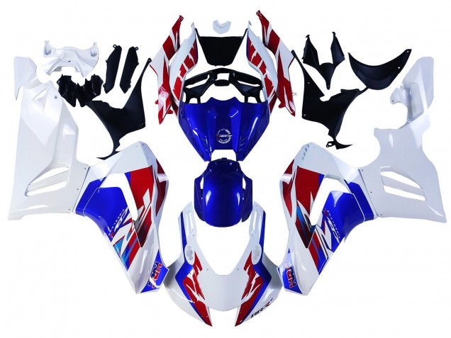 Blanc Rouge Bleu Carénage Moto Honda CBR1000RR-R 2020-2023
