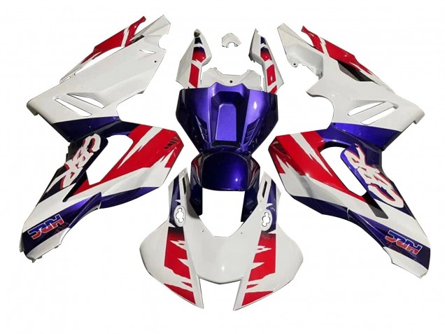 Blanc Rouge Bleu HRC Kits Carénages Moto ABS Honda CBR1000RR-R 2020-2023