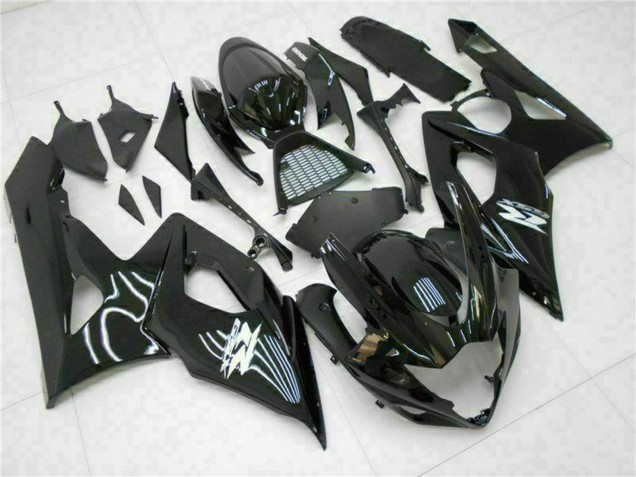 Noir Brillant Carénages Moto Suzuki GSXR 1000 2005-2006