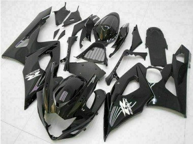 Noir Brillant Carénages Moto Suzuki GSXR 1000 2005-2006 Pas Chère