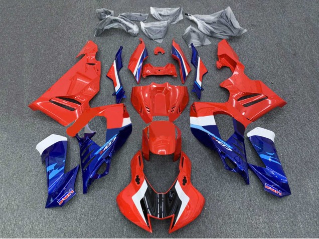 Blanc Rouge Bleu HRC Kit Carénage Moto Honda CBR1000RR-R 2020-2023