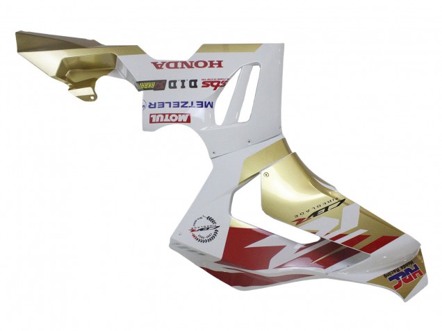 Blanc Rouge Or Motul HRC Carénage Moto Honda CBR1000RR-R 2020-2023