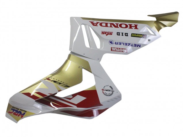 Blanc Rouge Or Motul HRC Carénage Moto Honda CBR1000RR-R 2020-2023