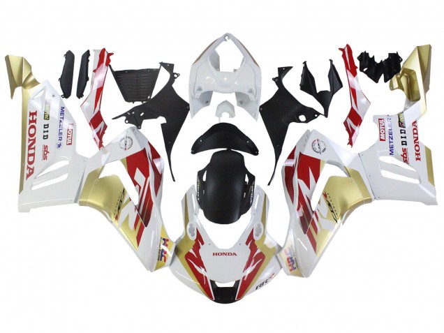 Blanc Rouge Or Motul HRC Carénage Moto Honda CBR1000RR-R 2020-2023