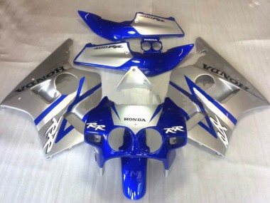 Argent Bleu Carénage Moto Honda CBR400RR NC23 1987-1989 Pas Chère