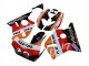 Orange Blanc Rouge Noir Brillant Repsol HRC Carénage Moto Honda CBR400RR NC23 1987-1989