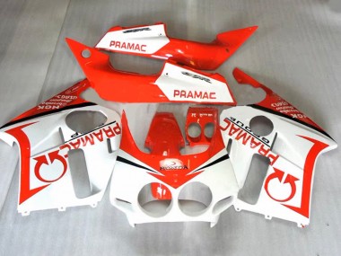 Orange Blanc Pramac Carénage Moto Honda CBR400RR NC23 1987-1989 Pas Chère