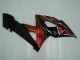 Rouge Noir Brillant Carénages Moto Suzuki GSXR 1000 2005-2006