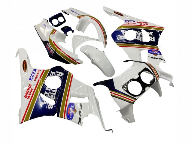 Blanc Or Rouge Bleu Foncé Rothmans Carénage Moto Honda CBR400RR NC29 1990-1999