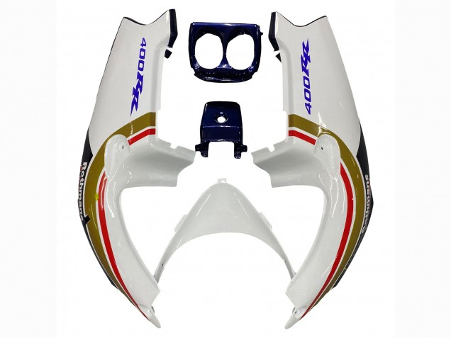 Blanc Or Rouge Bleu Foncé Rothmans Carénage Moto Honda CBR400RR NC29 1990-1999