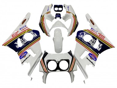 Blanc Or Rouge Bleu Foncé Rothmans Carénage Moto Honda CBR400RR NC29 1990-1999 Pas Chère