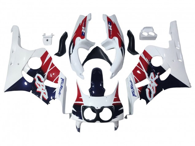 Blanc Rouge Bleu Foncé Fireblade Carénage Moto Honda CBR400RR NC29 1990-1999