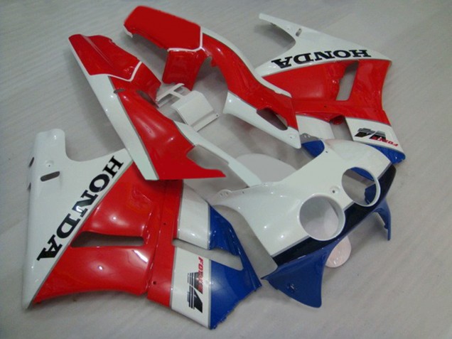 Blanc Rouge Bleu Carénage Moto Honda VFR400R NC30 1988-1992