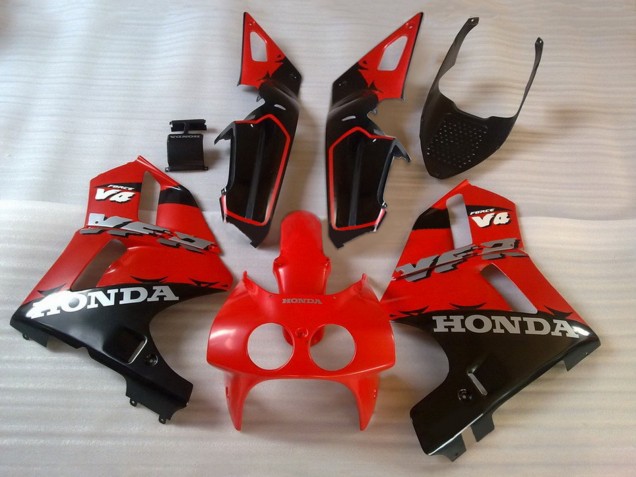 Rouge Noir Carénage Moto Honda VFR400R NC30 1988-1992