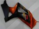 Noir Orange Carénage Moto Suzuki GSXR 1000 2007-2008