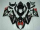 Noir Brillant Rouge Blanc Carénage Moto Suzuki GSXR 1000 2007-2008