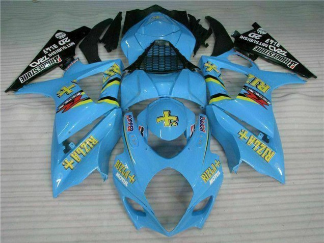 Bleu Or Noir Rizla Kits Carénages Moto Suzuki GSXR 1000 2007-2008