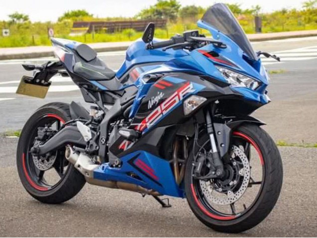 Bleu Rouge Gris Carénage Moto Kawasaki ZX25R ZX-25R 2019-2025