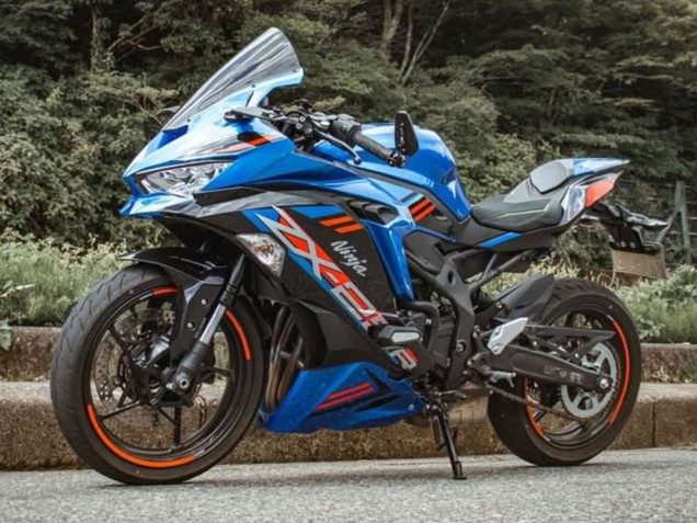 Bleu Rouge Gris Carénage Moto Kawasaki ZX25R ZX-25R 2019-2025