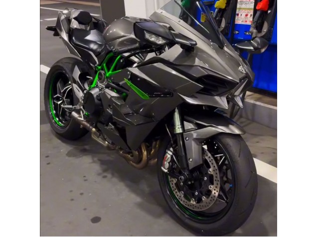 Gris Kits Carénages Moto ABS Kawasaki Ninja H2 2015-2022