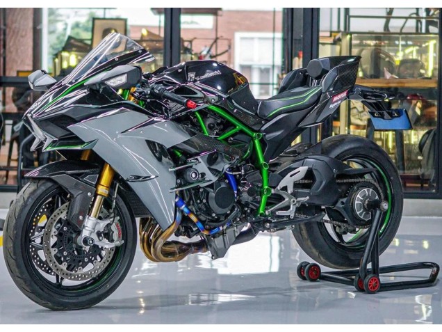 Gris Carénage Moto Kawasaki Ninja H2 2015-2022