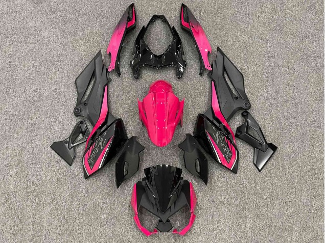 Noir Mat Brillant Rose Carénage Moto Kawasaki Z400 2018-2024