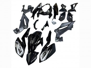 Noir Brillant Carénage Moto Kawasaki Z400 2018-2024 Pas Chère