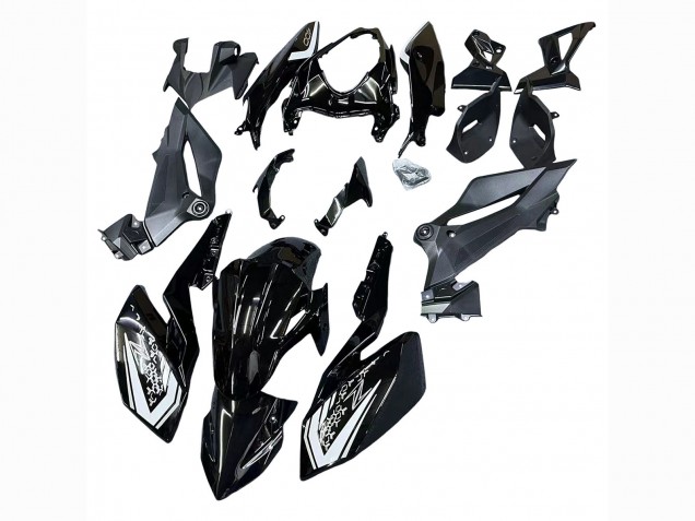 Noir Brillant Carénage Moto Kawasaki Z400 2018-2024