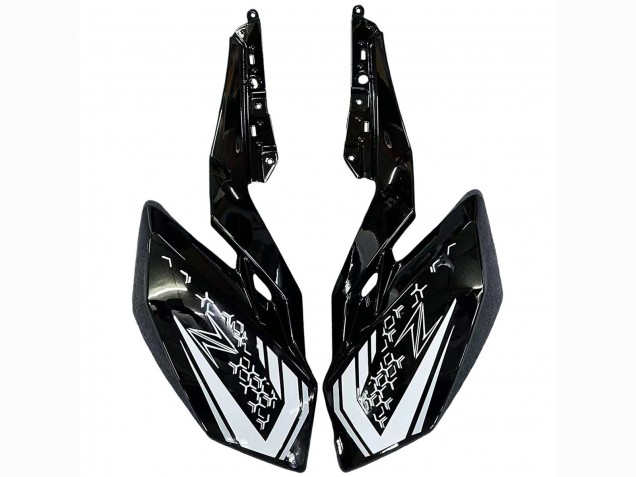 Noir Brillant Carénage Moto Kawasaki Z400 2018-2024