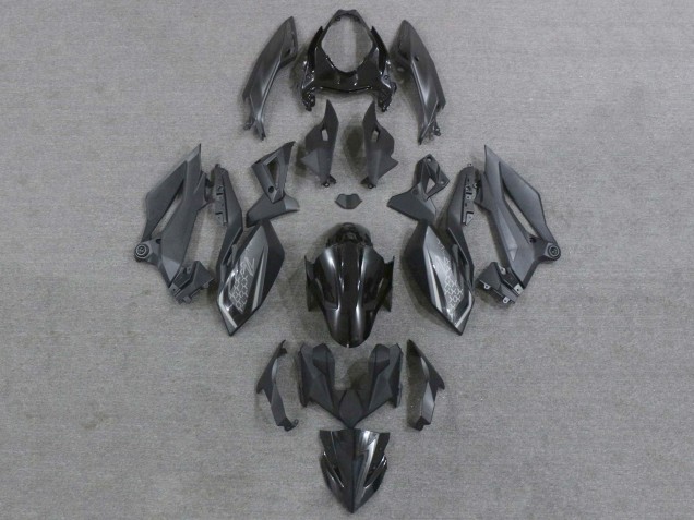 Noir Mat Noir Brillant Carénage Moto Kawasaki Z400 2018-2024
