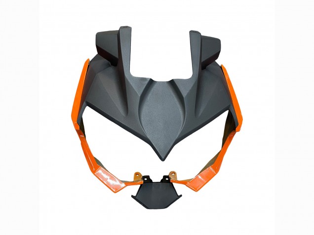 Orange Noir Brillant Carénage Moto Kawasaki Z400 2018-2024