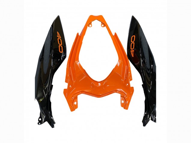 Orange Noir Brillant Carénage Moto Kawasaki Z400 2018-2024