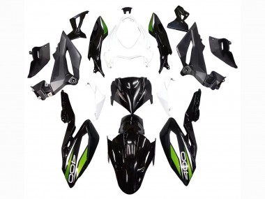 Blanc Noir Brillant Vert Carénage Moto Kawasaki Z400 2018-2024 Pas Chère