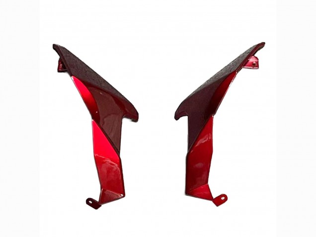 Bonbon Rouge Noir Brillant Carénage Moto Kawasaki Z400 2018-2024