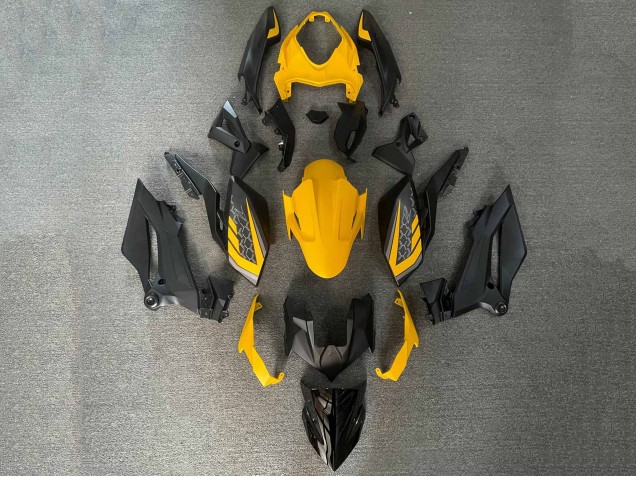 Jaune Noir Carénage Moto Kawasaki Z400 2018-2024