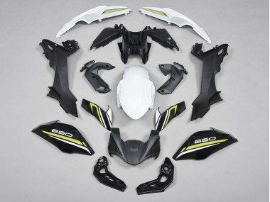 Noir Blanc Jaune Carénage Moto Kawasaki Ninja Z650 2017-2019 Pas Chère