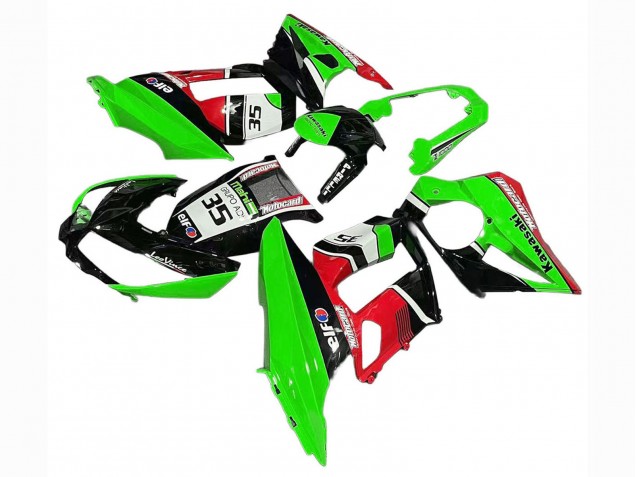 Vert Rouge Noir Brillant Elf 35 Carénage Moto Kawasaki Z1000SX 2010-2016
