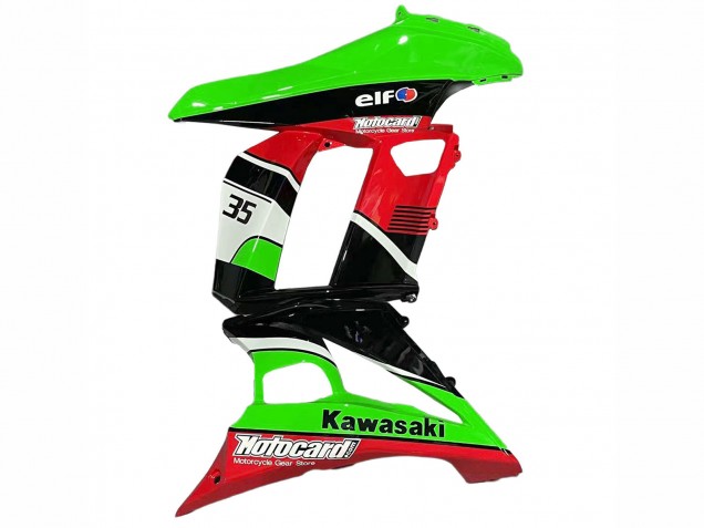 Vert Rouge Noir Brillant Elf 35 Carénage Moto Kawasaki Z1000SX 2010-2016