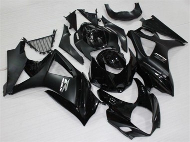 Noir Brillant Noir Mat Blanc Carénage Moto Suzuki GSXR 1000 2007-2008 Pas Chère