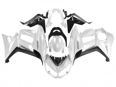Blanc Perle Noir Carénage Moto Kawasaki Z1000SX 2010-2016 Pas Chère