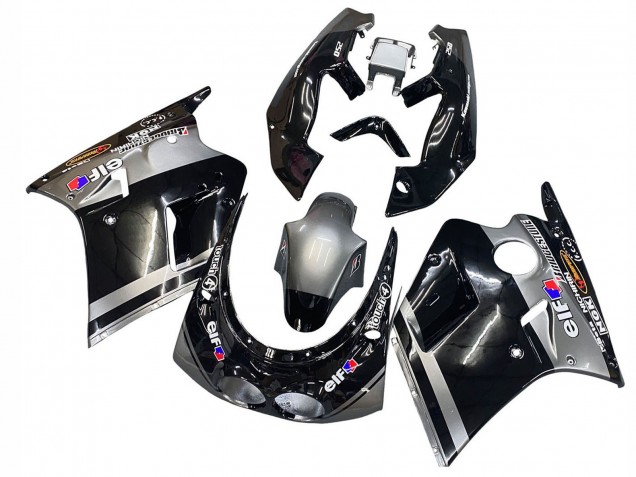 Noir Brillant Gris Elf Touch4 Bridgestone Carénage Moto Kawasaki ZXR250 1989-1990