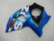 Bleu Vert Blanc Kits Carénages Moto Suzuki GSXR 1000 2009-2016